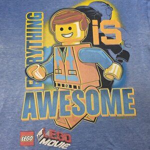 Lego Everything Is Awesome Blue Graphic T-Shirt Youth Size XL